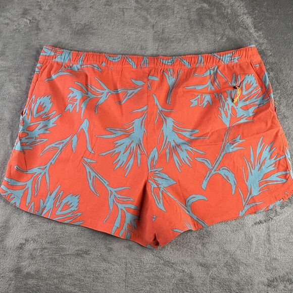 The North Face Shorts Womens 3X Orange Class V FlashDry Tropical Print NF0A81W2 - Picture 6 of 15